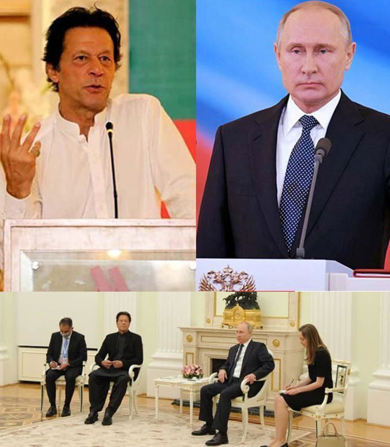 Imran Khan to meet President Putin in Moscow. Prime Minister Imran Khan would depart for Moscow on a two-day official visit to Russia on Wednesday, 23rd February 2022. The visit comes amid the media claims of the possibility of war between Russia and Ukraine by the western governments led by the US. According to the official announcement made by the Ministry of Foreign Affairs, the Prime Minister will be accompanied by a high-level delegation including members of the Cabinet. The bilateral summit will be the highlight of the visit, the statement said. Pakistan and Russia enjoy friendly relations marked by mutual respect, trust and convergence of views on a range of international and regional issues.