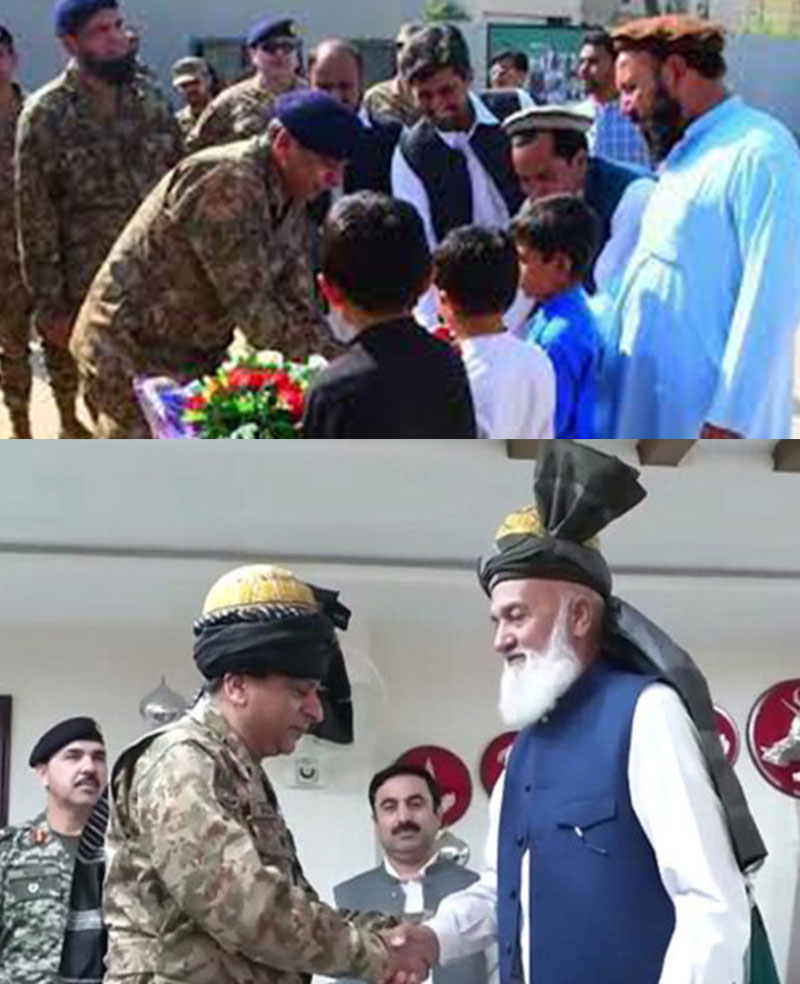 Corps Commander Peshawar visited Mir Ali, North Waziristan District and Bara, Khyber.